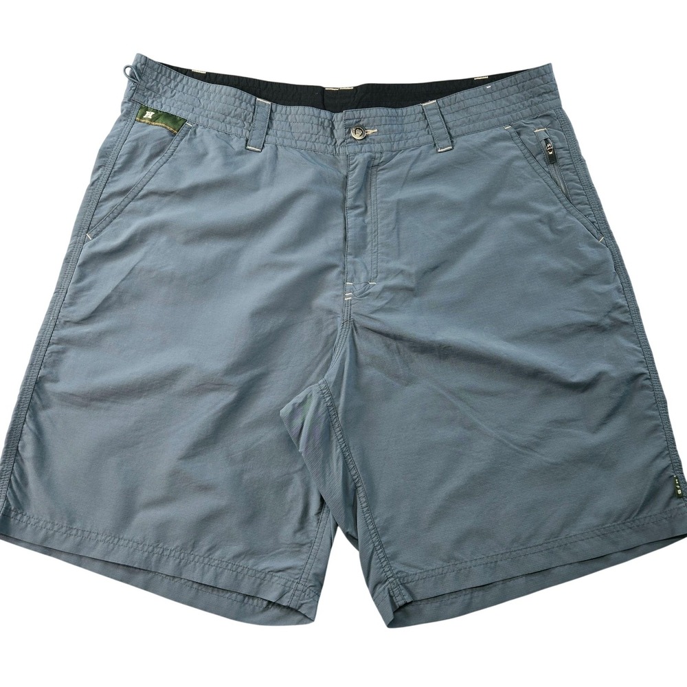 Howler Bros Shorts Mens 38 Blue Nylon Microfiber Cargo Quick Dry 10in Pockets